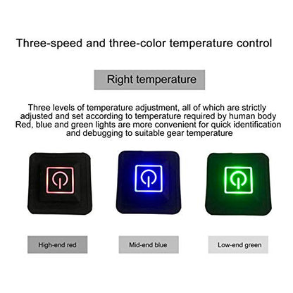 Temperature Adjustable Electric Heating Sheet - USB Heating Pad for Clothes Vest - Durable Composite Fiber - 45℃ to 65℃ Adjustable Temperature - Lightweight & Waterproof