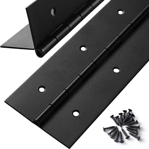 2 Pcs Heavy Duty Piano Hinge 36 Inch x 3 Inch Width, True 0.060'' Thick Stainless Steel Black Piano Hinge for Heavy Duty Cabinet, Door, Toolbox, Wooden Box, Metal Plate, Furniture, Industrial Project - size: 36 Inch (2PCS)
