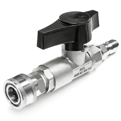 PWACCS Ball Valve Pressure Washer, 3/8" Quick Connect Shut Off Valve