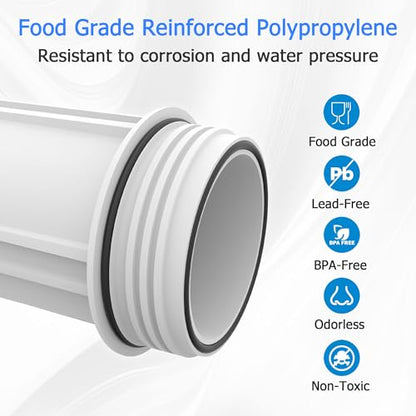 FHW10 Whole House Water Filter Housing Fit 10"x2.5" Sediment etc Filters