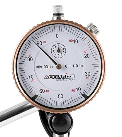 Accusize 3 Pc Magnetic Base and Dial Indicator Set