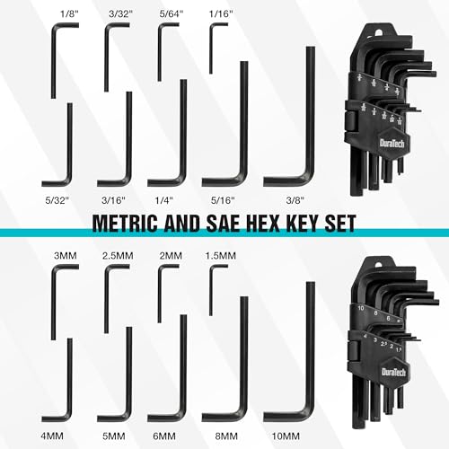 DURATECH 121-Piece Mechanics Tool Kits with Carrying Tool Box