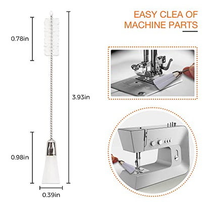 1oz Fine Light Sewing Machine Oil Cleaning Kit w/ 1.5" Needle Tip & Brush - size: 1oz