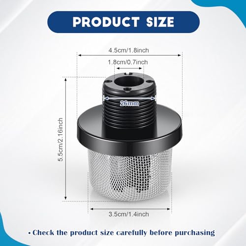 Nuanchu 2 Pcs 3/4 Inch Garden Hose Filter Inlet Strainer, Outer Diameter - color: Outer Diameter, size: 3/4