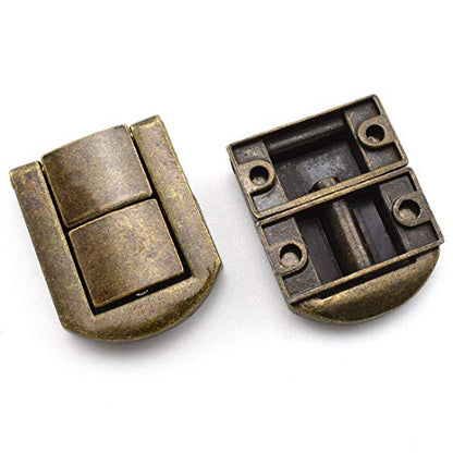 SDTC Tech 4-Pack Zinc Alloy Spring Toggle Latch Antique Bronze Rectangle