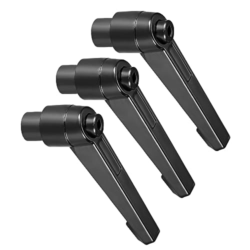 Clamping Lever Handles, M8 Female Thread 58mm Lever, Adjustable Quick Release Locking Rotating Knobs Black - (Applications: for Lathe Machinery), 3-Pieces - color: Black, size: M8 x 58mm