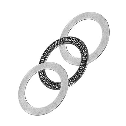 uxcell AXK5070 Needle Roller Thrust Bearings with 2 Washers, 50mm Inner Diameter, 70mm OD 3mm Width Chrome Steel - size: 50x70x3mm
