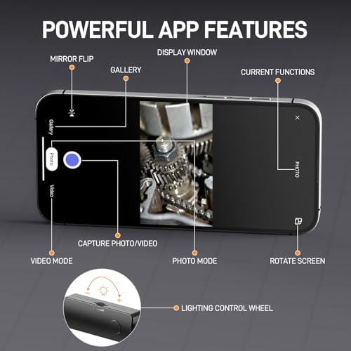 Teslong 2.0MP USB-C Auto Focus Borescope for Plumbing & Wall Inspections