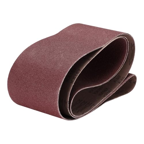 uxcell 2pcs 6" x 89" Sanding Belts 60 Grits Aluminum Oxide - size: 60 Grits