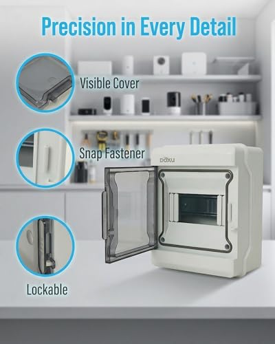 Circuit Breaker Box, IP66 Distribution Protection Box (AT-6 Way) - size: 6 - 164x200x100 MM