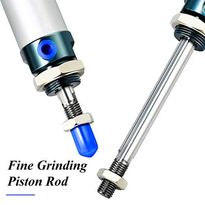 TAILONZ PNEUMATIC 25mm Bore 125mm Stroke Air Cylinder Double Action with Y Connector and 2Pcs 6mm Fitting MAL25x125 - size: 25mm Bore 125mm Stroke