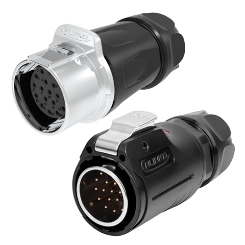 CNLINKO LP-24 19 Pin Circular Connector IP68 Waterproof Mating Plug Set - size: 19-Pin