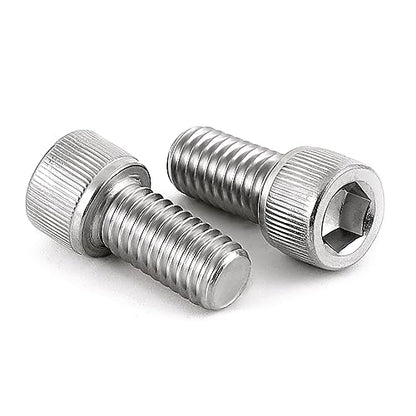 M5-0.8 x 16mm Socket Head Cap Screws, Stainless Steel 18-8 (304), Allen Socket Drive, Full Thread, Bright Finish, 50 PCS - size: M5 x 16mm