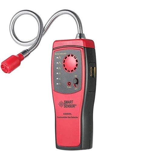 Combustible Gas Detector,Gas Detector Alarm, Portable Natural Gas Tester Detector/Propane Methane Gas Sensor, Combustible Gas Sniffer with Sound Warning, Adjustable Sensitivity and Flex Probe