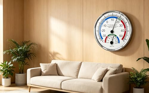 TH101 5" Indoor Outdoor Hygrometer/Thermometer