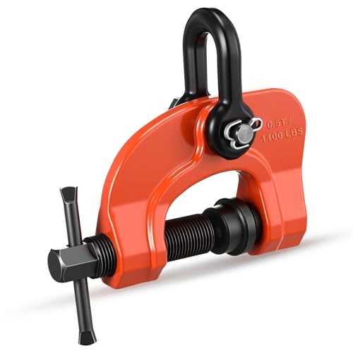Frienda Plate Lifting Clamp 1100 Lbs/0.5t Adjustable Opening 0-1.1 Inch - size: 0-1.1 Inch, style: 1100 Lbs/0.5t