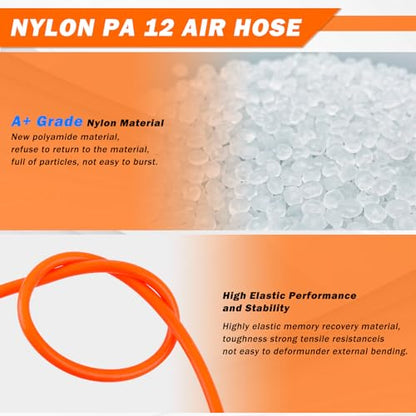Air Line Kit for Air Spring Bag Suspension with Fittings - size: 9 PCS