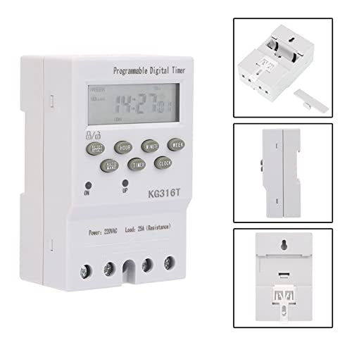 KG316T 220V Timer Switch, Keenso KG316T 220V Automatic Digital Timer Switch Microcomputer Time Control Switch Programmable Timer Switch
