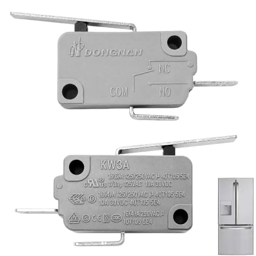 2-Pack 6600JB3001C Normally Open Refrigerator Micro Switch for LG