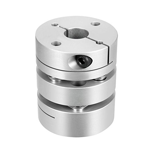 uxcell 10mmx14mm Clamp Tight Motor Shaft Double Diaphragm Coupling Coupler - size: 10-14mm