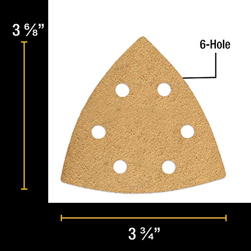 Dura-Gold Premium Triangle Oscillating Mouse Sanding Sheets - 40 Grit (Box - size: 40-Grit