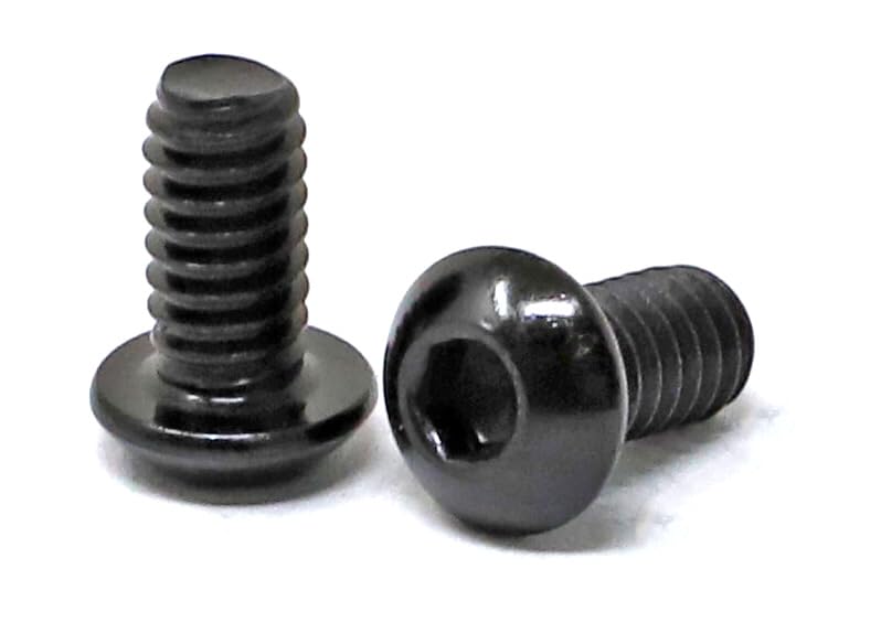iexcell 50 Pcs 1/4-20 x 1/2" Stainless Steel 304 Hex Socket Button Head Cap Screws Bolts, Black Oxide Finish, with Hex Key Spanner - size: 1/4-20 x 1/2"