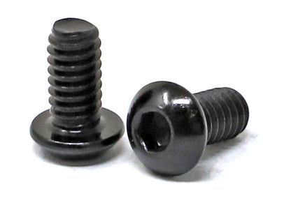 iexcell 50 Pcs 1/4-20 x 1/2" Stainless Steel 304 Hex Socket Button Head Cap Screws Bolts, Black Oxide Finish, with Hex Key Spanner - size: 1/4-20 x 1/2"