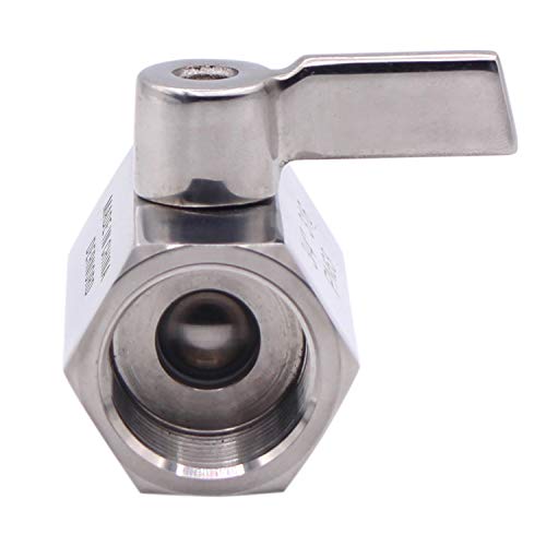 DERNORD 3/4 Inch NPT Ball Valve Female&Female with Stainless Steel Handle (Pack of 2) - size: 3/4 Inch, style: Pack of 2