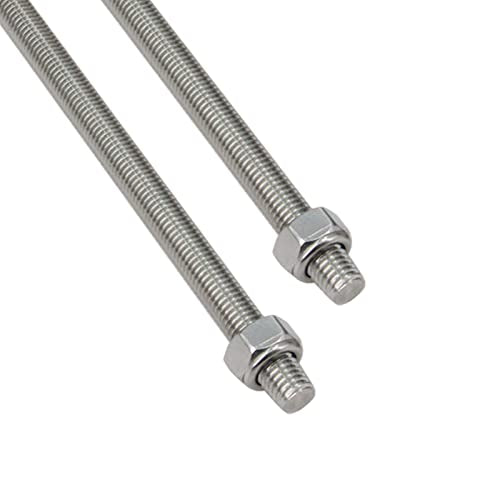 M12 x 1.75mm Pitch 304 Stainless Steel Self-Locking Hex Lock Nuts, Nylon Insert LockNuts Silver Metric Self Clinching Hex Lock Nuts for Hardware Parts, 20pcs/Pack (M12-20pcs) - size: M12-20pcs