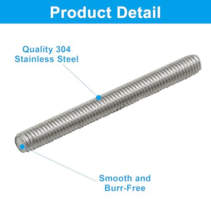 5 Pack M3 x 30mm Fully Threaded Rod - size: M3 x 1.2 Inch (30mm)