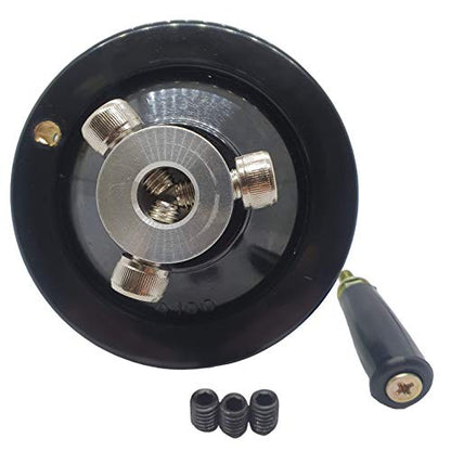4" Ultimate Handwheel Fits 1/2" Shaft or Smaller - Table Saw, Lathe & More - size: 4" X 1/2"