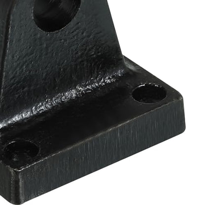 PATIKIL 45x45x46mm Air Cylinder Foot Flange Foot Flange Foot Flange Rod Pivot Clevis Pneumatic Mounting Bracket Rear Mount Parts, Black - size: 45x45x46mm