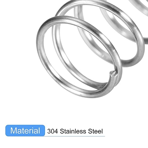 uxcell 5Pcs Compression Spring 304 Stainless Steel 11mmOD,0.8mmWD,10mmFL - size: 0.8mmx11mmx10mm