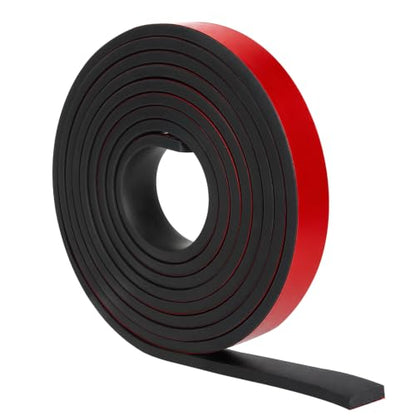 Self-Adhesive Solid Rubber Strip - 1" W x 1/4" T x 120" L - size: 1" Wide x 1/4" Thick x 10' Long