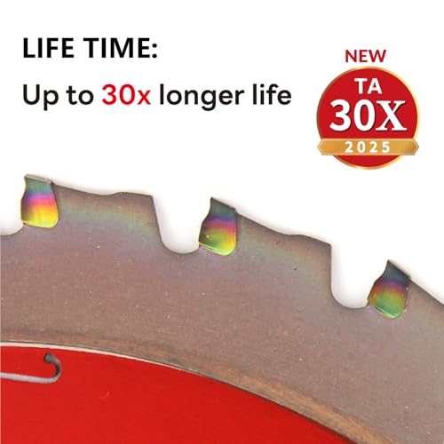 Dia 5-3/8"(136mm) 30-Tooth Arbor 20mm Metal Cutting Circular Saw Blade, for Steel and Stainless Steel,The Cutting Head uses a Special Anti-Heat Sticking Coating,FMB 5-3/8 inch 30-Tooth 20mm -TA - size: Steel 5-3/8" 30T