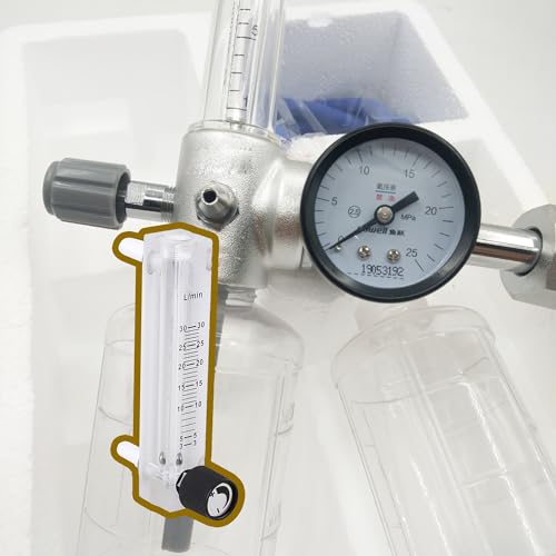 Oxygen Rotameter | Flow Range: 3-30 LPM | with Flow-Control Knob