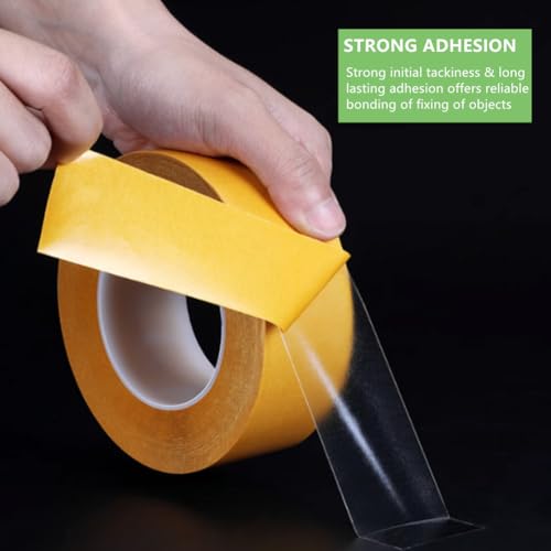 Ultra-Thin Clear Double Sided Tape 1 Inch x 82 Feet Heavy Duty Transparent Two Sided Mounting Tape for LED Strips, LCD Screen Repair, Woodworking, Crafts, Posters, Scrapbook, Clothes, Residue Free - size: 1 inch x 82 feet