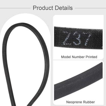 HARFINGTON Z-37 Z Type V-Belt 925mm/37 Inner Length x 0.39" Width x 0.24" Height, Z-Type Closed-Loop Rubber Transmission Belt - size: Z-37