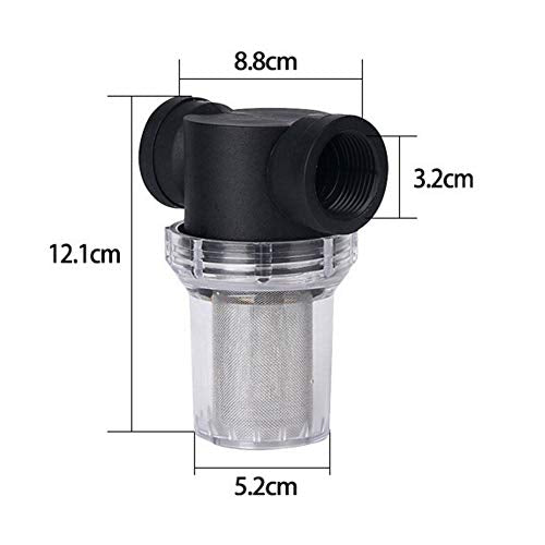 Denpetec 1Pcs Garden Pond 1 inch Inline Mesh Strainer Water Pump Filter Irrigation High Flow Pipeline Filter Garden Interface Strainer(Size:80 mesh) - size: 80 mesh