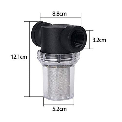 Denpetec 1Pcs Garden Pond 1 inch Inline Mesh Strainer Water Pump Filter Irrigation High Flow Pipeline Filter Garden Interface Strainer(Size:80 mesh) - size: 80 mesh