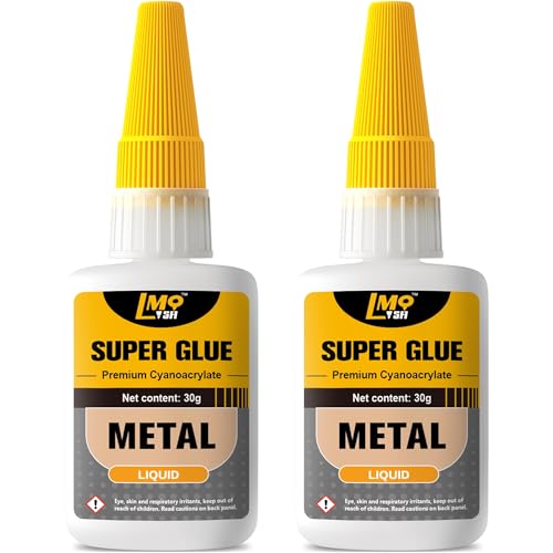 Metal Super Glue Liquid, Clear Instant Cyanoacrylate Adhesive for Metal - size: 2oz-thin
