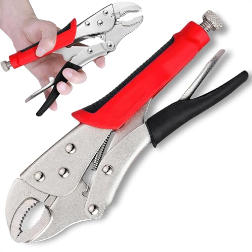 Vice Grips Pliers, 8 In, Adjustable, Alloy Steel Curved Jaw, Strong Locking