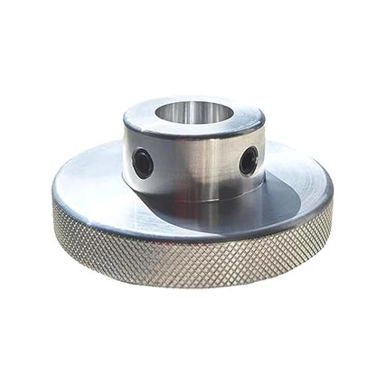 CHANCS Aluminum Alloy Handwheel Knurled Adjustment Handle 80mm OD 15mm Bore Round Handwheel for Machine Power Lathe Accessories - size: 80-15