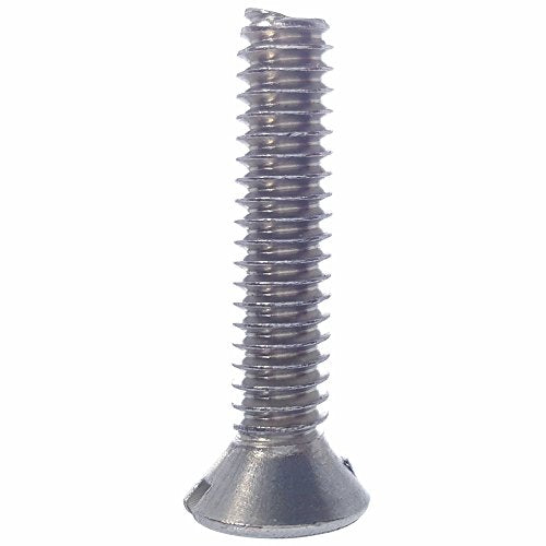 1/4-20 x 2 Oval Head Machine Screws, Slotted Drive, Stainless Steel 18-8, Full Thread, Bright Finish, Machine Thread, Quantity 25 By Fastenere - size: 1/4-20 x 2" (25Pack)
