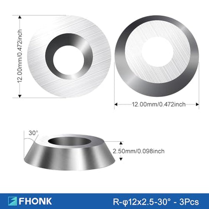 17Pcs Tungsten Carbide Cutters Inserts Set, Lathe Tools for Wood Lathe Turning Tools, Supplied with Screws and Screwdriver (Silver-17Pcs) - color: Silver-17pcs