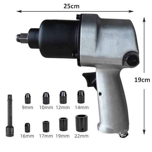 Air Impact Wrench 1/2 Drive, 1000 N.m Torque with 5-Mode Speed