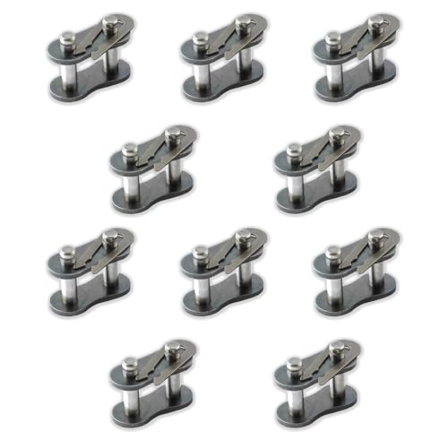 #80 Roller Chain Connecting Links (10 Pack) Carbon Steel
