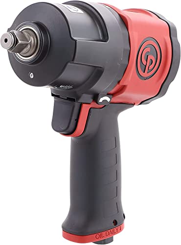 Chicago Pneumatic CP7748 1/2 Inch Air Impact Wrench, Red, Metal - size: 1-Inch Short Anvil, style: New Version