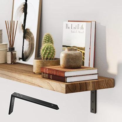 Countertop Support Brackets 4 Pack L Bracket Countertop Brackets 20" x 8" x 2.5" Heavy Duty 3/8" Thick Shelf Brackets Metal Corbels L Shape Bracket for Wood Shelf/Quartz/Granite/Concret Countertops - size: 20 Inch, style: Black-4 Pack