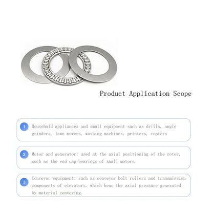 2PCS AXK5070 Thrust Needle Roller Bearings with Washers - size: 5070(50*70)